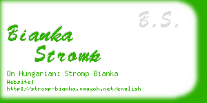 bianka stromp business card